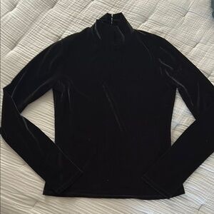 Paige Velvet Black Turtleneck